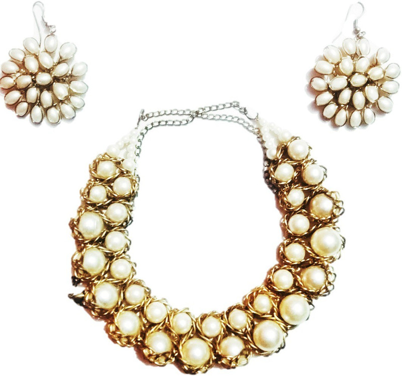 muan Metal Jewel Set(White)