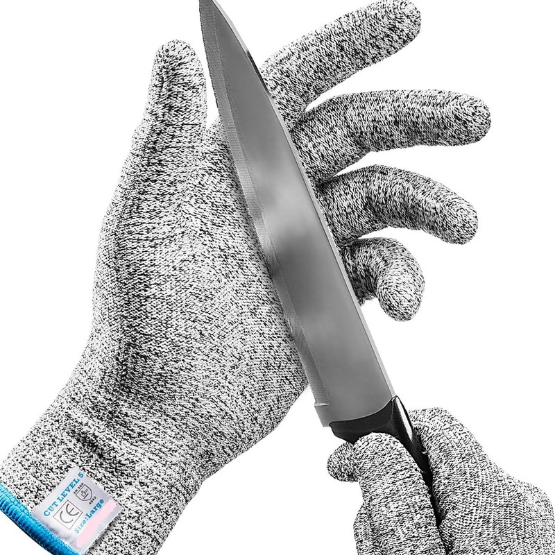 kakustore Anti Cutting Resistant Hand Safety Gloves Cut-Proof Level 5 Synthetic  Safety Gloves(2)