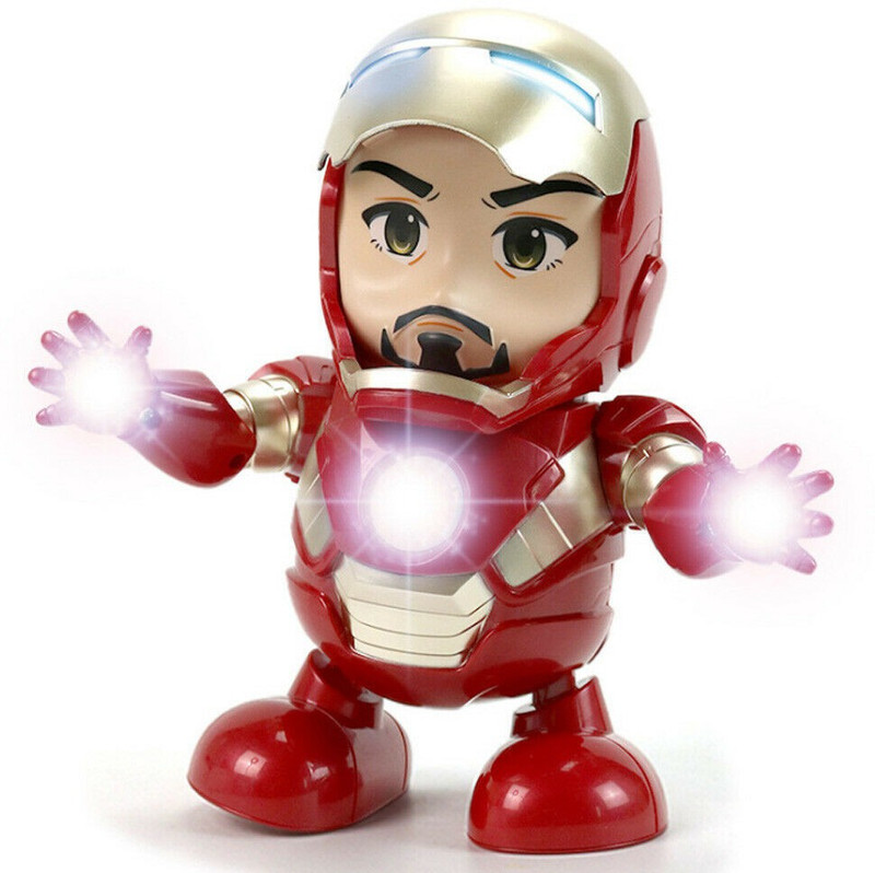 tryokart t Avengers Action Figure Dancing Iron Man(Red)