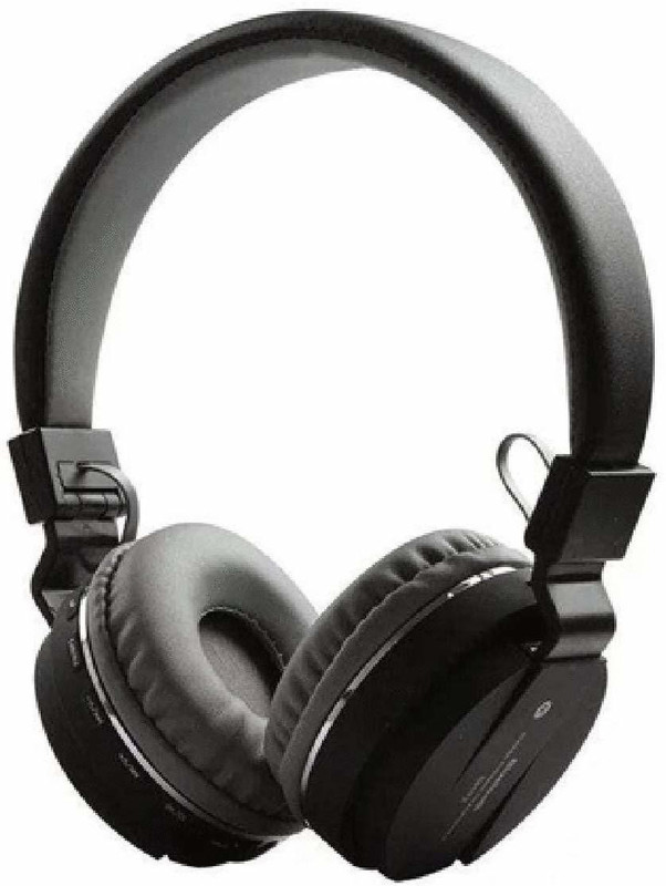 odestro Black Bluetooth Headphone Bluetooth Headset with Mic(Black, On the Ear)