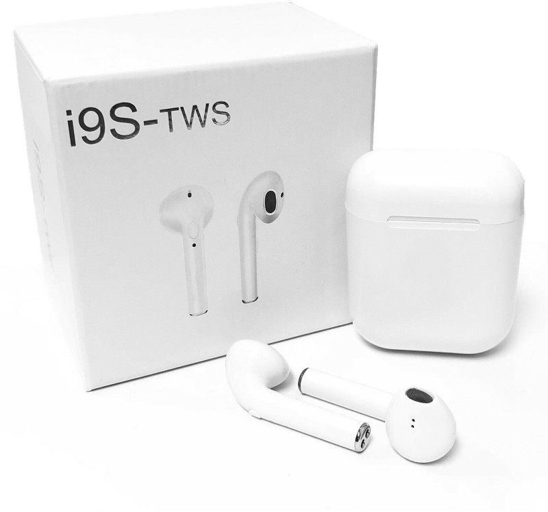 skoss EarPods Bluetooth Headset with Mic Bluetooth Headset with Mic(White, In the Ear)
