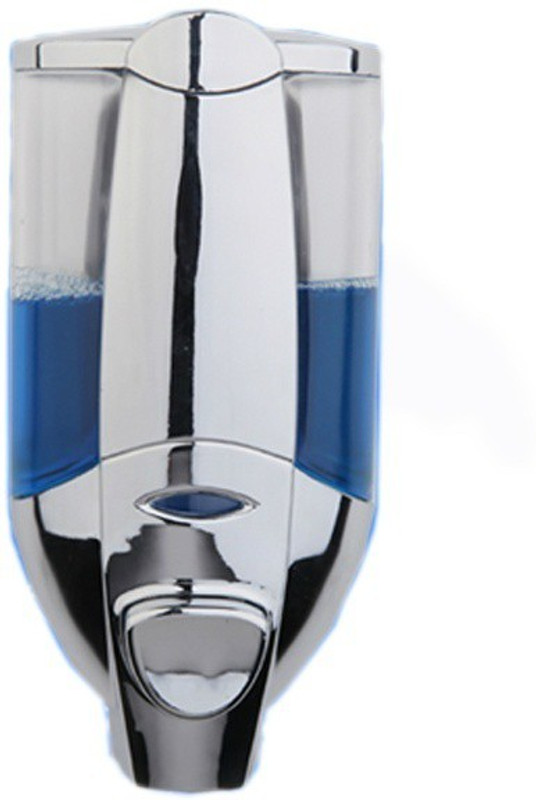 maxaccessories 300ml ABS Plating Plastic Dispenser Lotion Pump Wall Mounted 300 ml Gel, Lotion, Conditioner, Soap, Shampoo Dispenser(Silver, Clear)