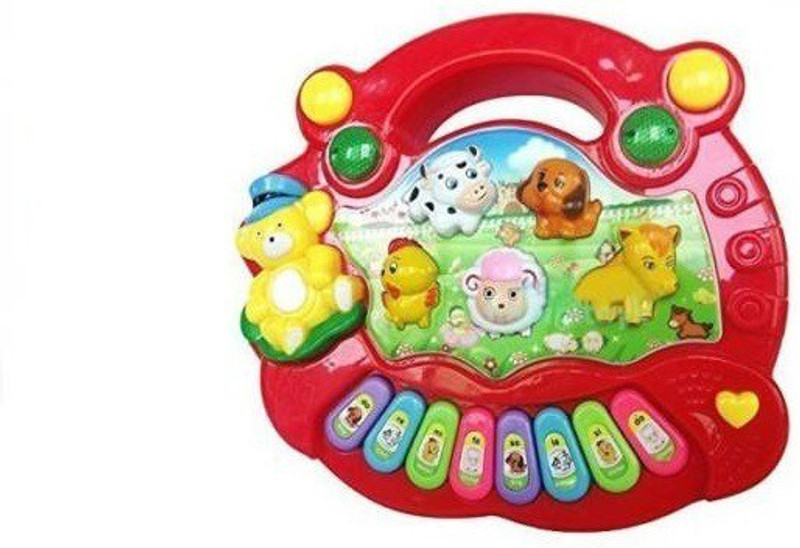 ishancreation IC-771 5 in 1 new born Musical Piano(Multicolor)