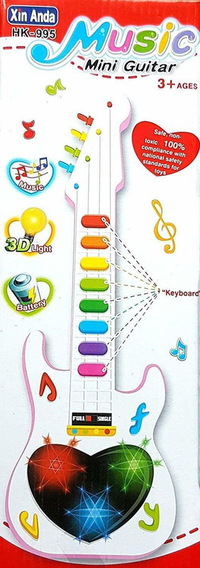 ishancreation IC-775 Small Guitar(White)