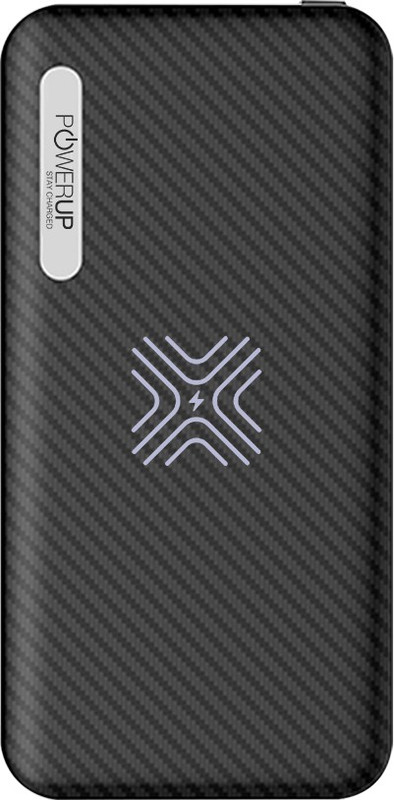 powerup stay charged 10000 mAh Power Bank (PUP-PMWLPB-10KBLK, Wireless C)(Black, Lithium Polymer)