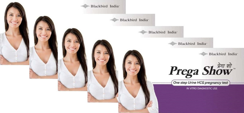 prega show Blackbird India Ovulation Testing Strips for Planning Pregnancy Pregnancy Test Kit(5 Tests)