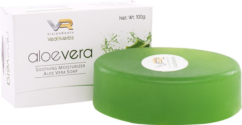 vedoherbs VedoHebs Herbal Aloe Vera Pure Soap - Handmade(100 g)