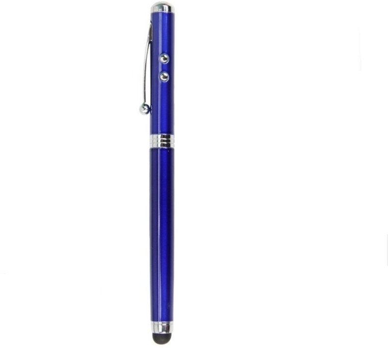 Vinayakart 4 in 1 Stylus Pen with inbuilt Laser Stylus(Blue)