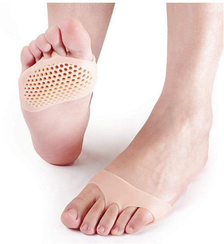 shivanshsmart Soft Silicon Gel Half Toe Sleeve Forefoot Pads For Pain Relief heel front socks Heel Support(Multicolor)