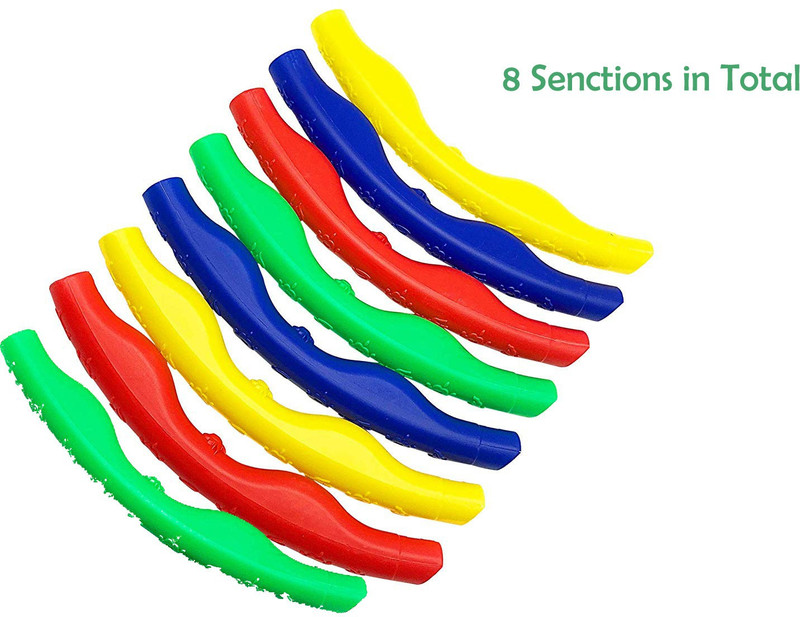 Prime Toys Hula Hoop 8 Detachable Adjustable Plastic Hoops - Kids Hula Rings 82 CM Hula Hoop