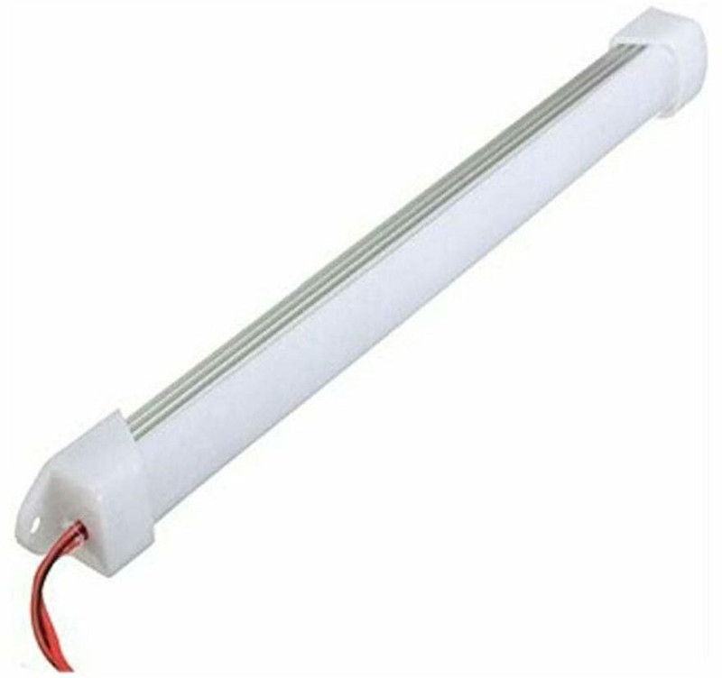 Saish Solutions 12 Volts 6 Watts DC LED 10 Inches Mini Tube Light, with High Brightness Cool Day (White) Light for Small Rooms, Petty Shops, Car Indoor Mini Light 6 W 25 cm Tube Light(White)