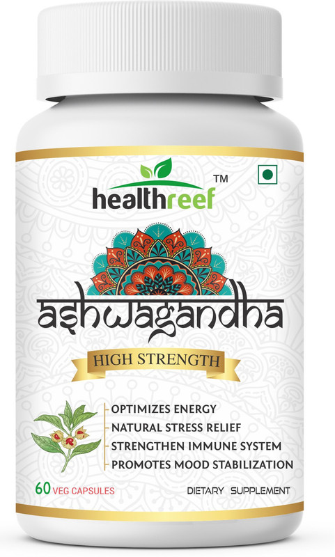 healthreef High Strength Ashwagandha Extract, 60 Capsules(60 No)
