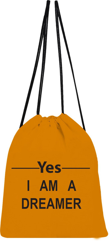 shree saavi Yes I'm a dreamer Drawstring bag 5 L Backpack(Yellow)