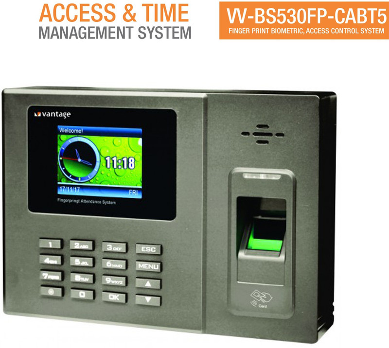 vantage VANTAGEVV-BS530FP-CABT5 Time & Attendance, Access Control(Password, Fingerprint)