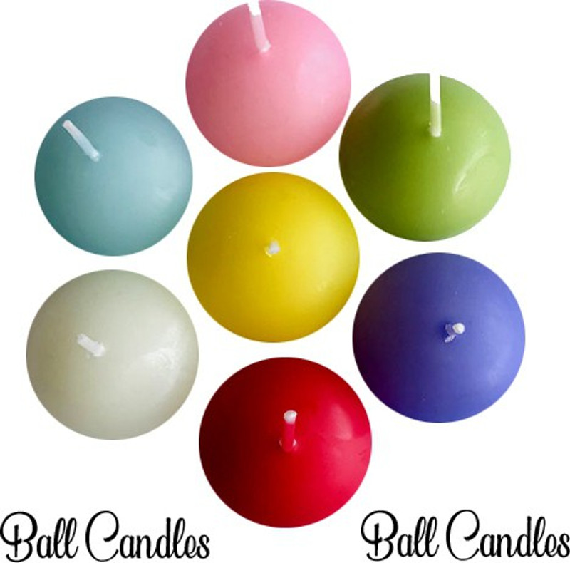 blinknshop Multi-Color Wax Scented Ball Candles with Classy Gift Pack of 6 Candle(Multicolor, Pack of 6)