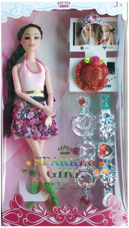 tenco Barbie doll house , Barbie doll with set, barbie doll(Multicolor)