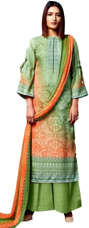 Rosaniya Pashmina Embroidered Salwar Suit Material(Unstitched)