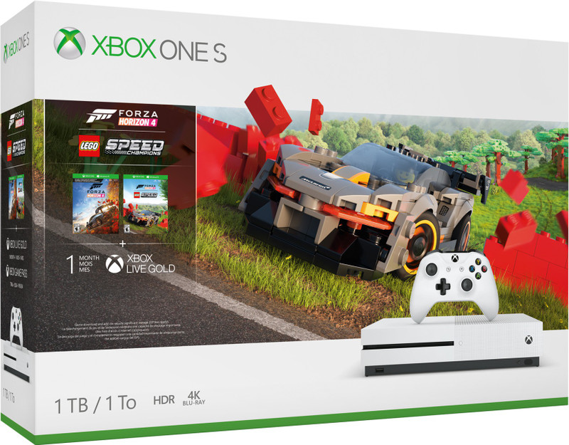 Microsoft Xbox One S 1 TB with Forza Horizon 4, LEGO Speed Champions(White)
