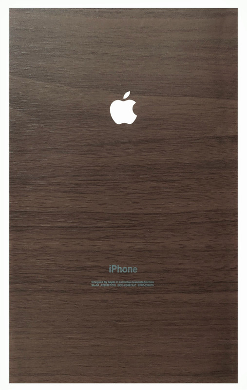 mns Wooden Matte Chocolate Texture iPhone Laminating Sheet(0.08 mil Pack of 1)