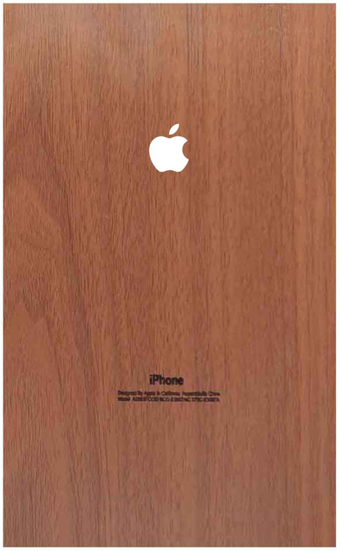 mns Wooden Matte Brown Natural Feel Texture iPhone Laminating Sheet(0.08 mil Pack of 1)