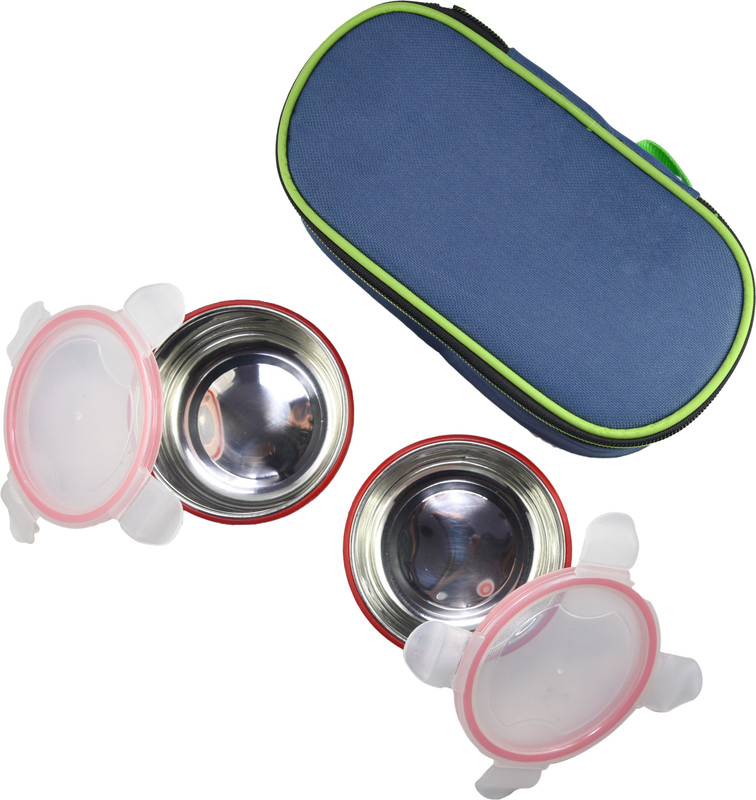 3mads Stainless Steel Insulated Lunch Box Set 2 Containers Lunch Box(700 ml)