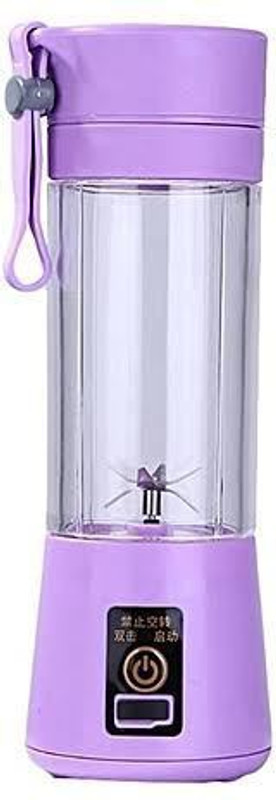 fellkon Juicer Mixer USB Rechargeable Blender 220 Juicer(Purple, 1 Jar)