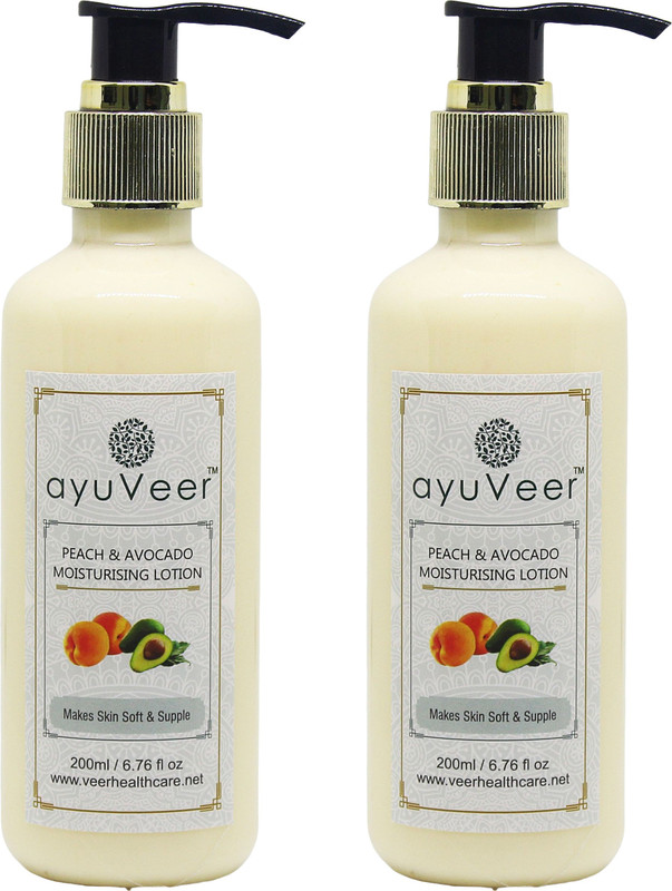 ayuveer Peach and Avocado Moisturizing Body Lotion, 200ml(200 ml)