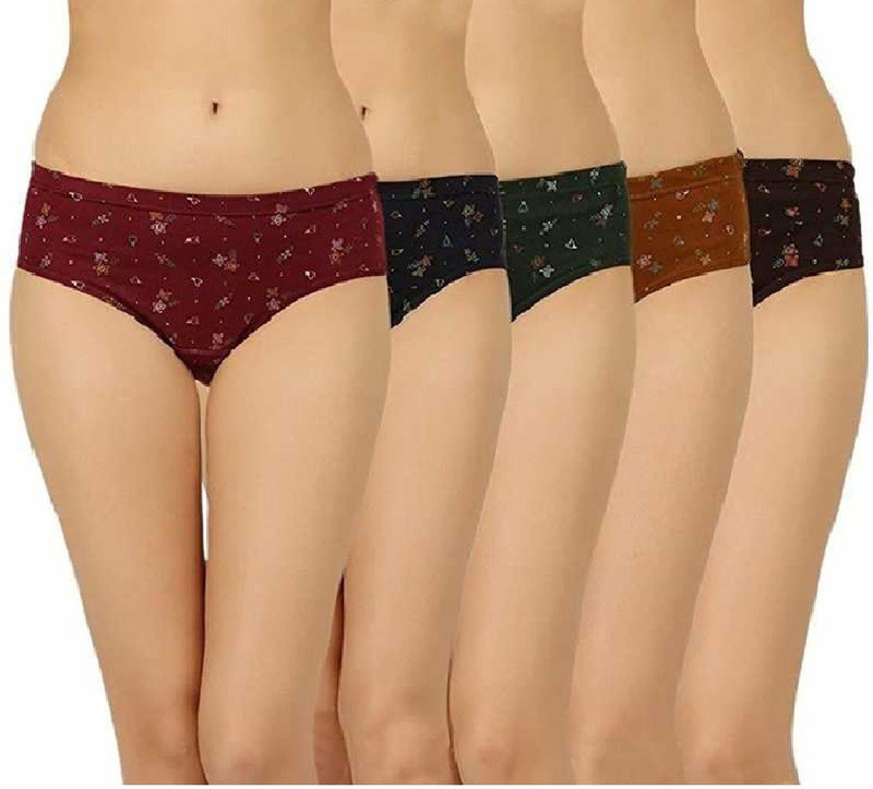 fasla Women Hipster Multicolor Panty(Pack of 10)