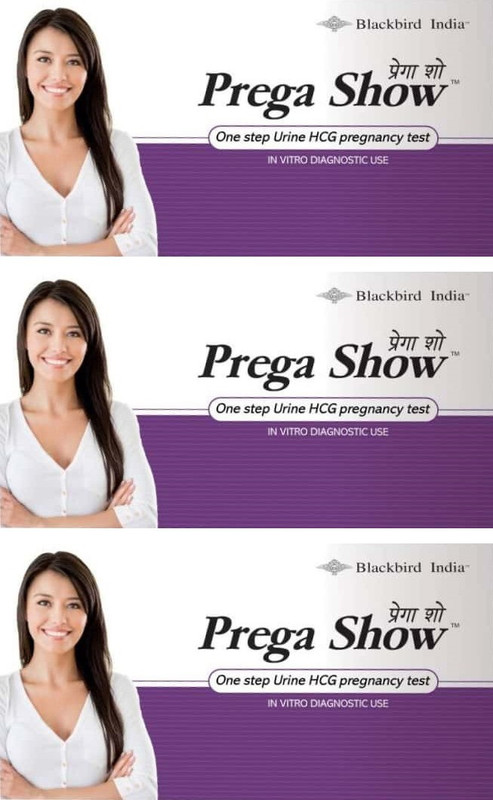 prega show Combo of 03 Pregnancy Test Kit Pregnancy Test Kit Pregnancy Test Kit(3 Tests)