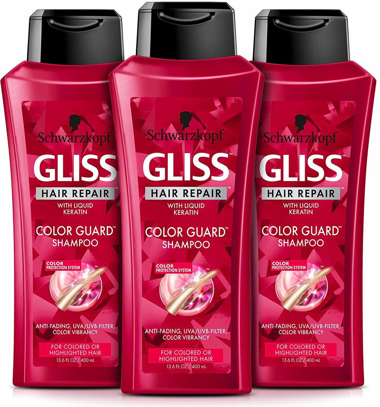 gliss kur Hair Repair Shampoo, Color Guard for Colored(400 ml)