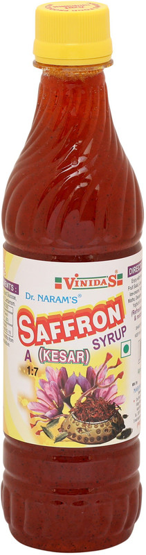 Naram's Food Products SAFFRON500 PURE SAFFRON (KESAR) SYRUP(500 g, Pack of 1)