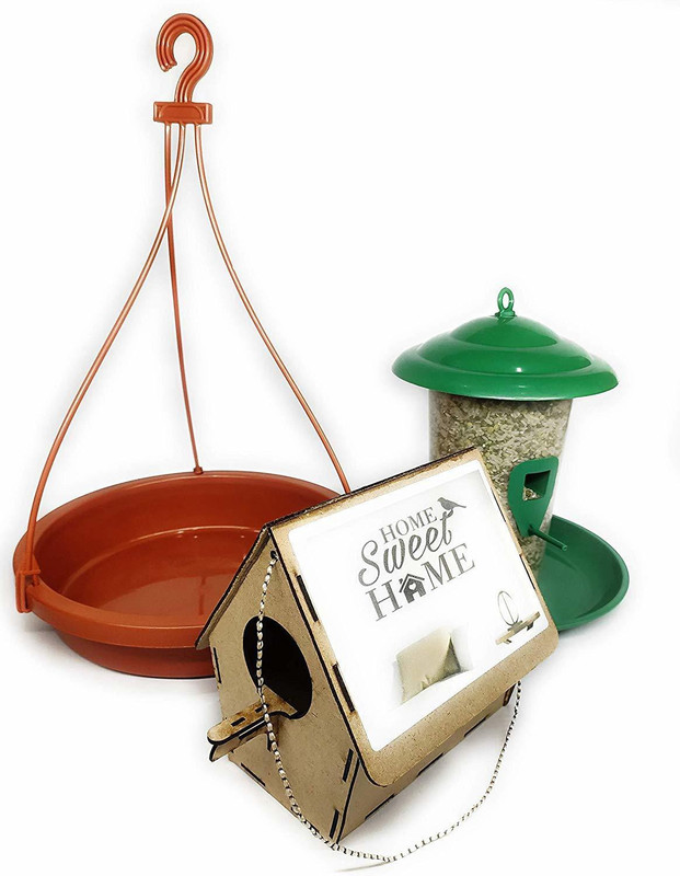 suratiretail Window Bird Feeder Bird Feeder(Multicolor)
