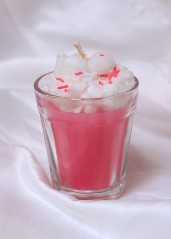 soch candle TEA PINK Candle(Pink, Pack of 1)