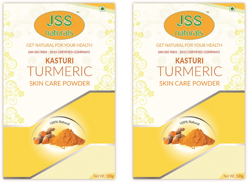 jss naturals Kasturi Turmeric Skin Powder pack of 2(100 g)