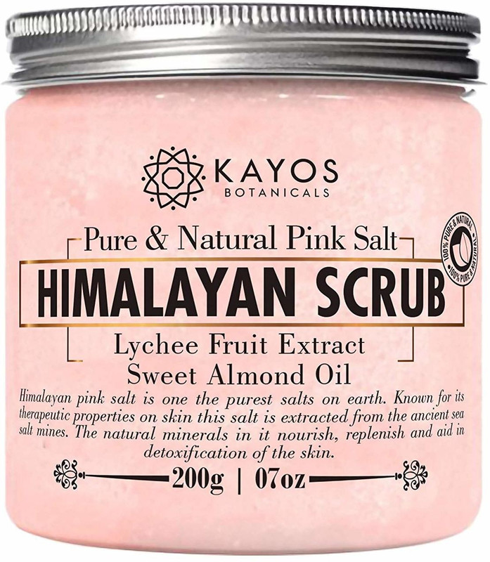kayos Pink Salt Body Scrub - Natural Exfoliating Scrub(200 g)