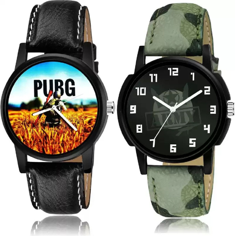 fabb collections Treading Quartz combo wtch pubg and milrty Analog Watch  - For Boys