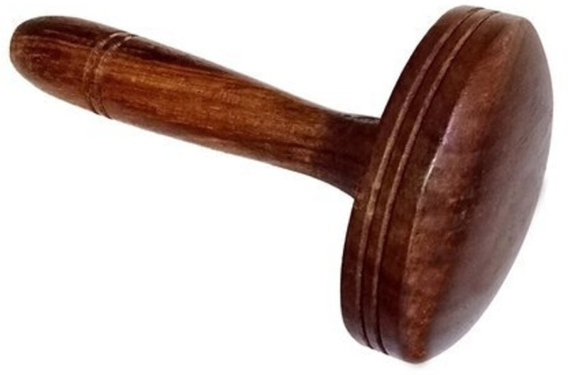 Manu Creations Wooden Roti Presser Wood French Whisk