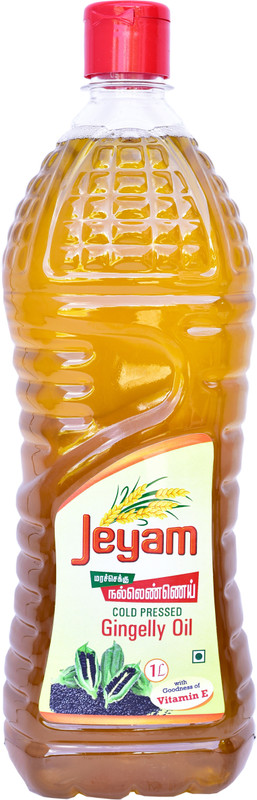 jeyam Cold Pressed Sesame Oil 1 litre Sesame Oil Plastic Bottle(1 L)
