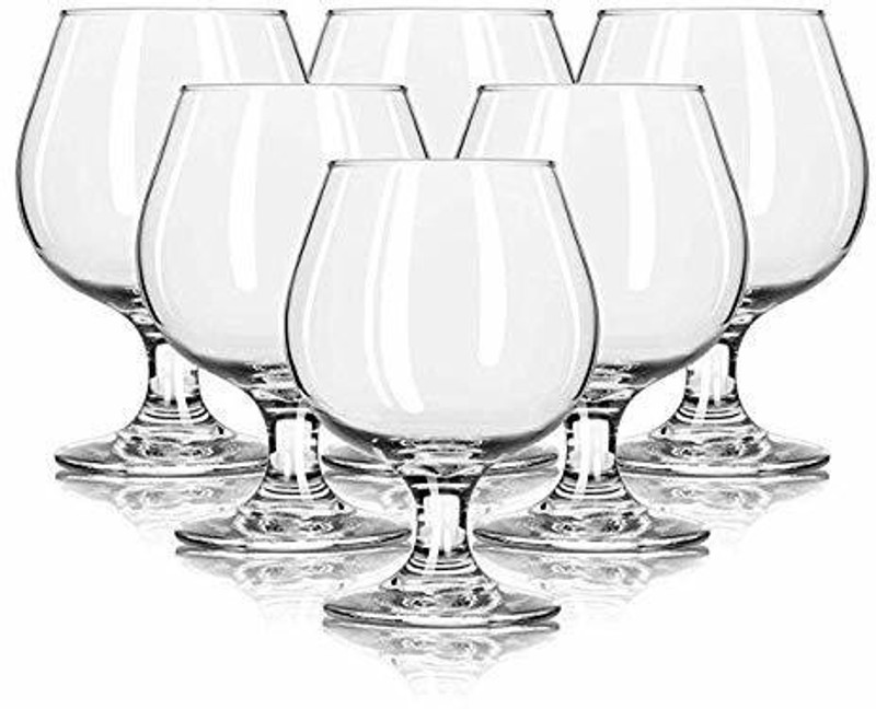 korona Lead Crystal Natalie Brandy Glass Glass Set(Glass, 250 ml, Clear, Pack of 6)