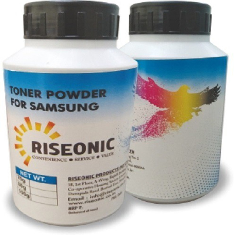 riseonic THIS CONTENT 10 BOTTLES OF 80GM EACH : For Samsung Printers Single Color Ink Toner Powder(Black)