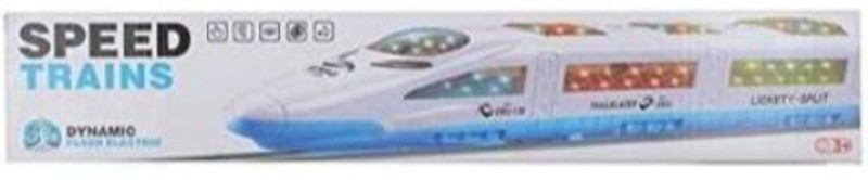 HATELLO Speed Train Trail Blazer with 3D Lights & Music for Kids(Multicolor)