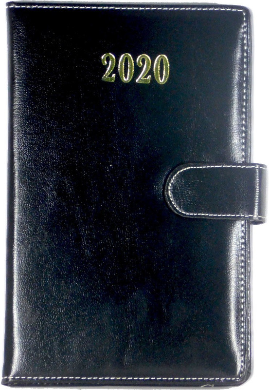 alcraft Regular Planner/Organizer(Year 2020 With Magnetic Lock, Black)