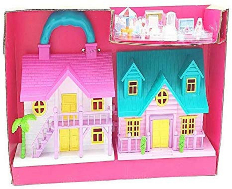 Hardik Funny Doll House Play Set with Loving Family(Multicolor)