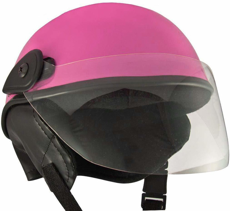 aayat collection HALF FACE HELMET Motorbike Helmet(PINK GLOSY)