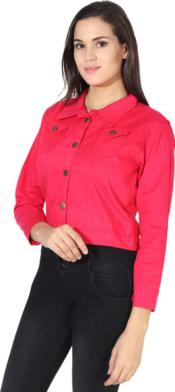 kanzul Full Sleeve Solid Women Denim Jacket