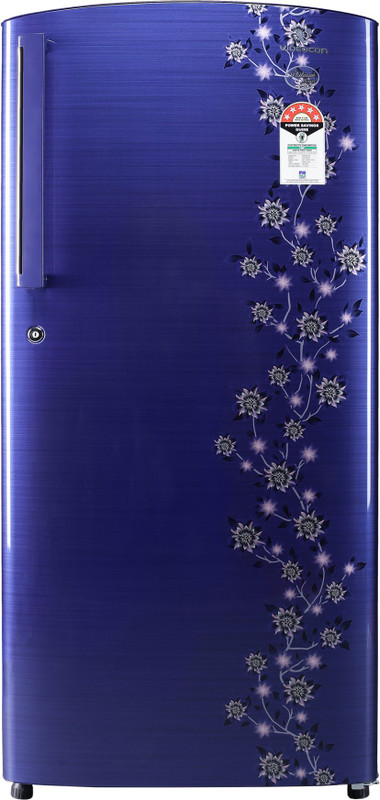 Videocon 190 L Direct Cool Single Door 5 Star Refrigerator(Purple Point Flower, REF VZ205PTRP-HAD)