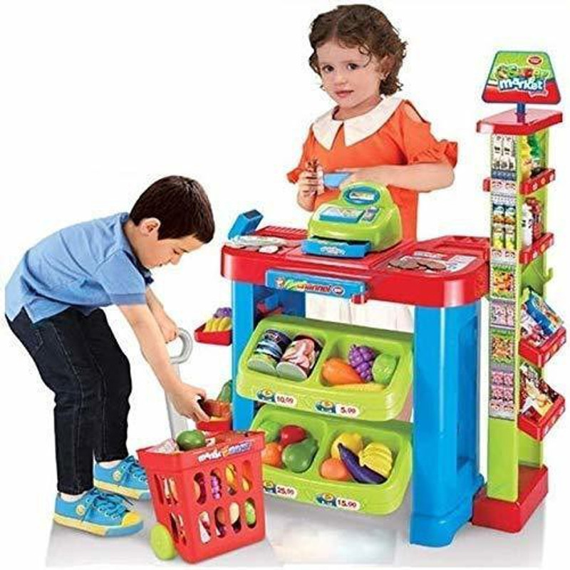 serioton Home Supermarket Big Kitchen Set For Kids, Supermarket Toy