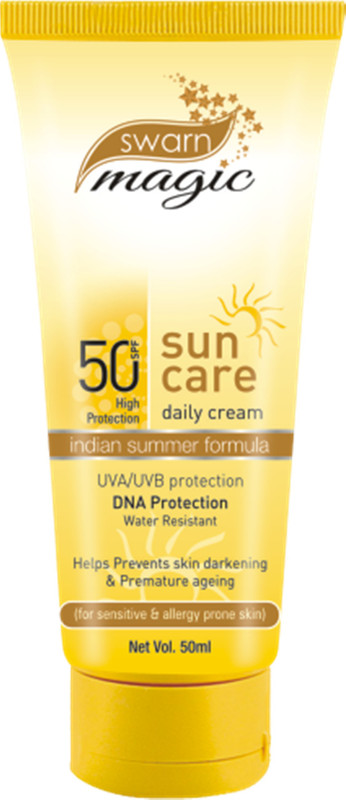 swarn magic SUN CARE DAILY CREAM(INDIAN SUMMER FORMULA) - SPF PA+ PA+(50 ml)