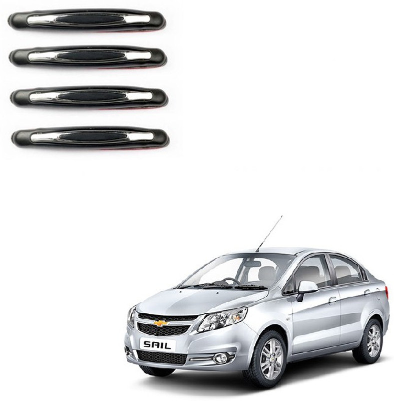 CARIZO Plastic Car Door Guard(Black, Pack of 4, Chevrolet, Sail)