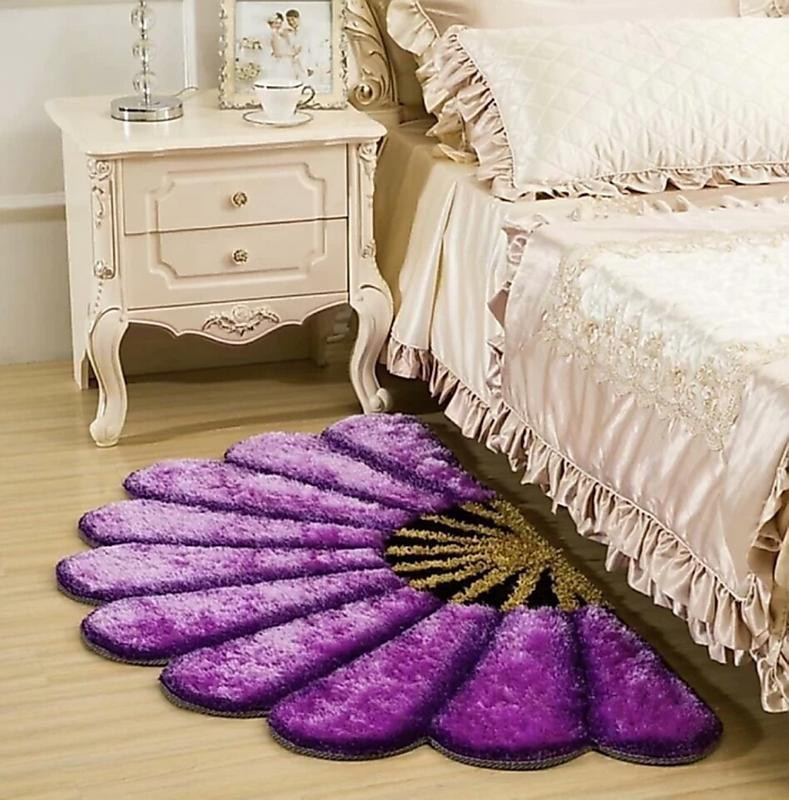 ruhalfabb Purple Polyester Area Rug(50 cm  X 140 cm)